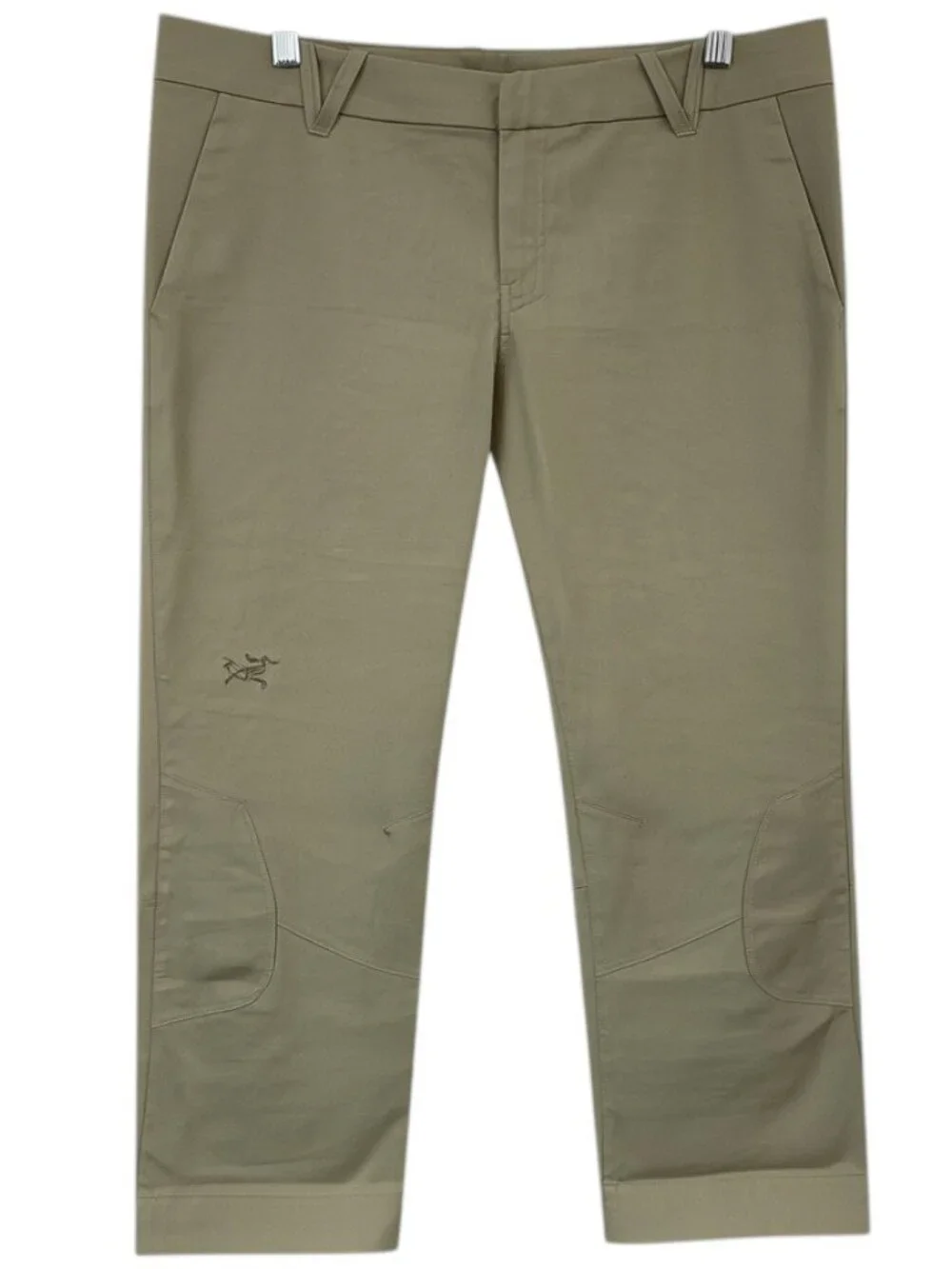 Arc’teryx Women’s Khaki Straight Leg Crop Pants Trim Fit Size 12 NWOT - Picture 3 of 9